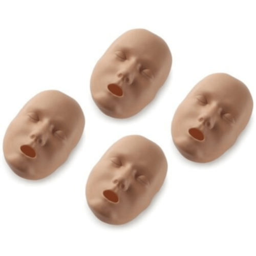 Prestan Peau de visage pour mannequin professionnel enfant peau foncée (Pack de 4)